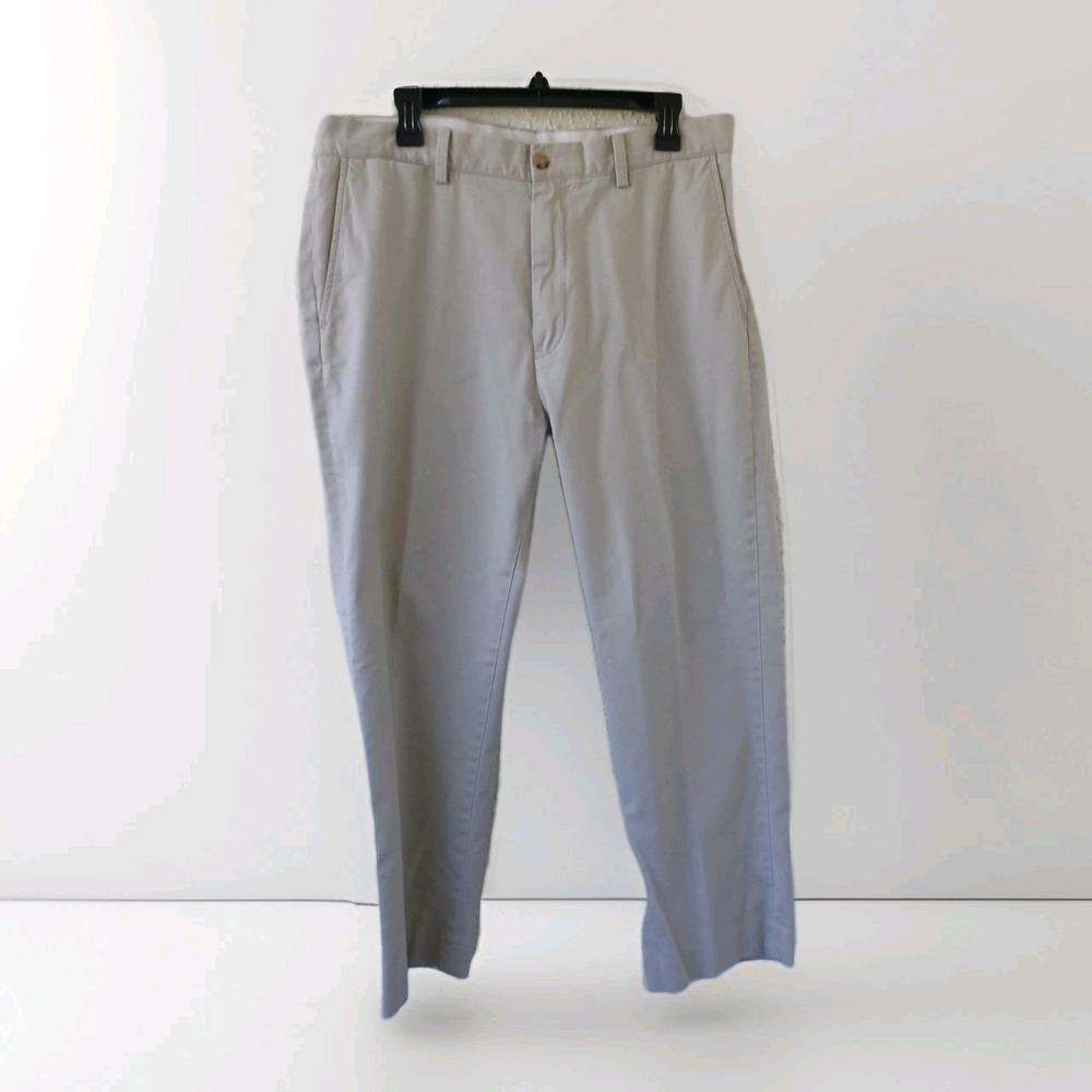 Polo Ralph Lauren Mens 35x32 Khakis Classic Fit Beige Cotton Pants‎